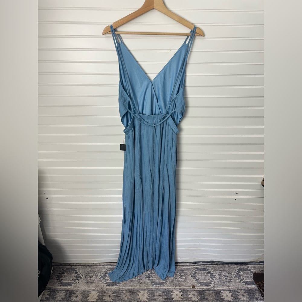 Lulus Lost in Paradise Slate Blue Maxi Dress - Picture 7 of 8
